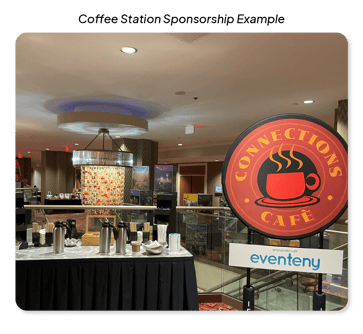 coffee station sponsorship example